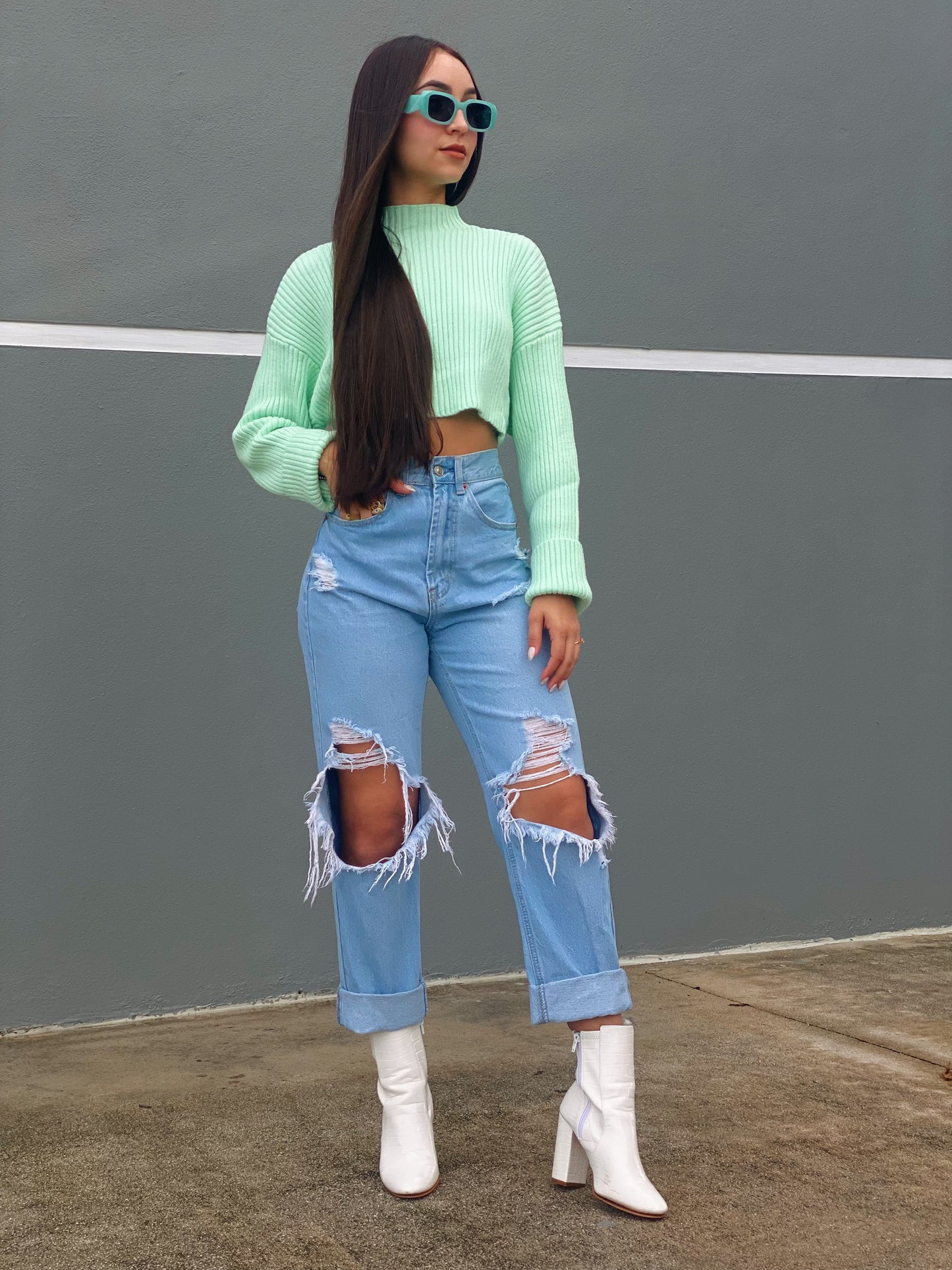 Karina sweatshirt (mint)