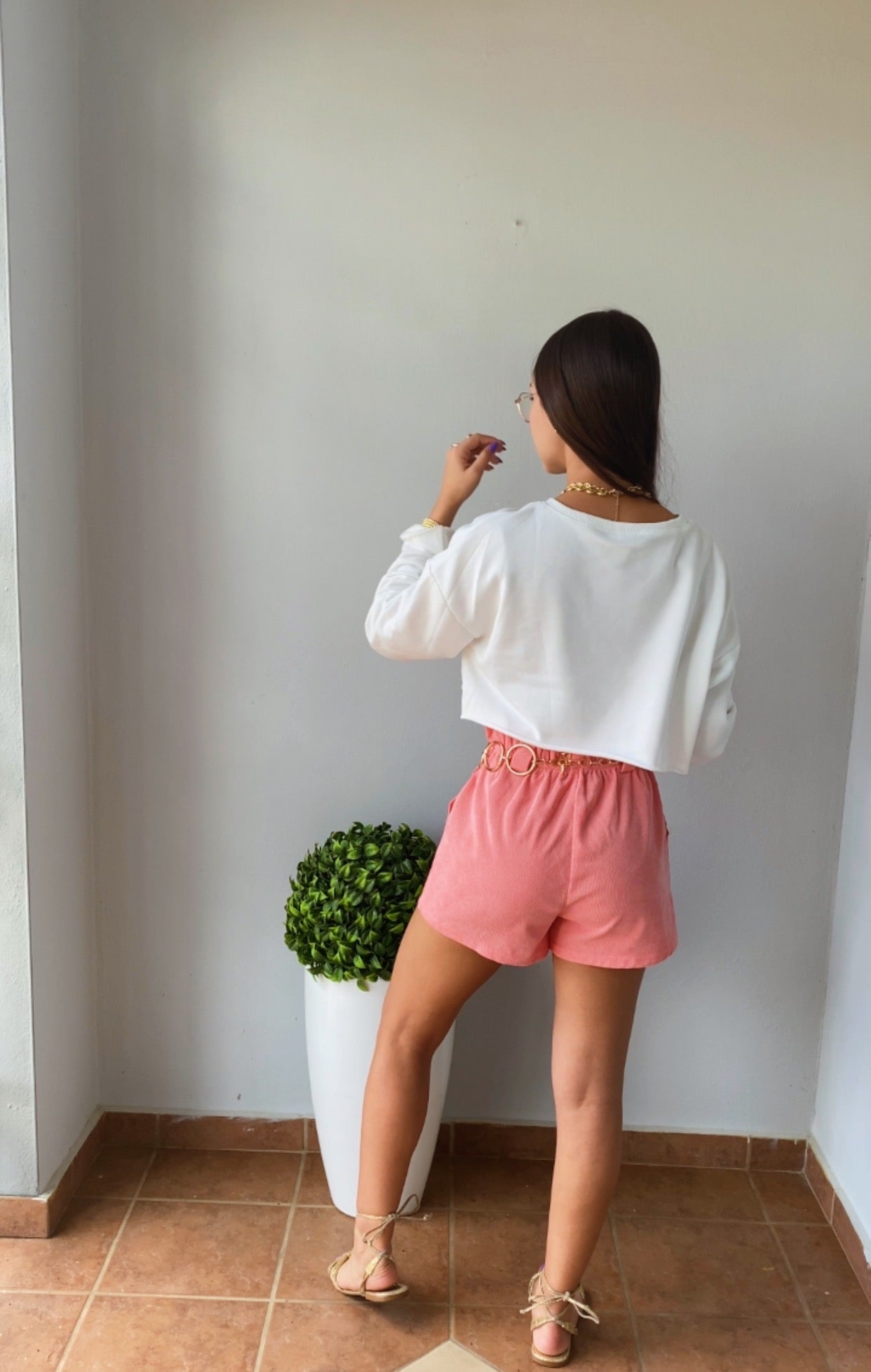 Basic long sleeve crop top