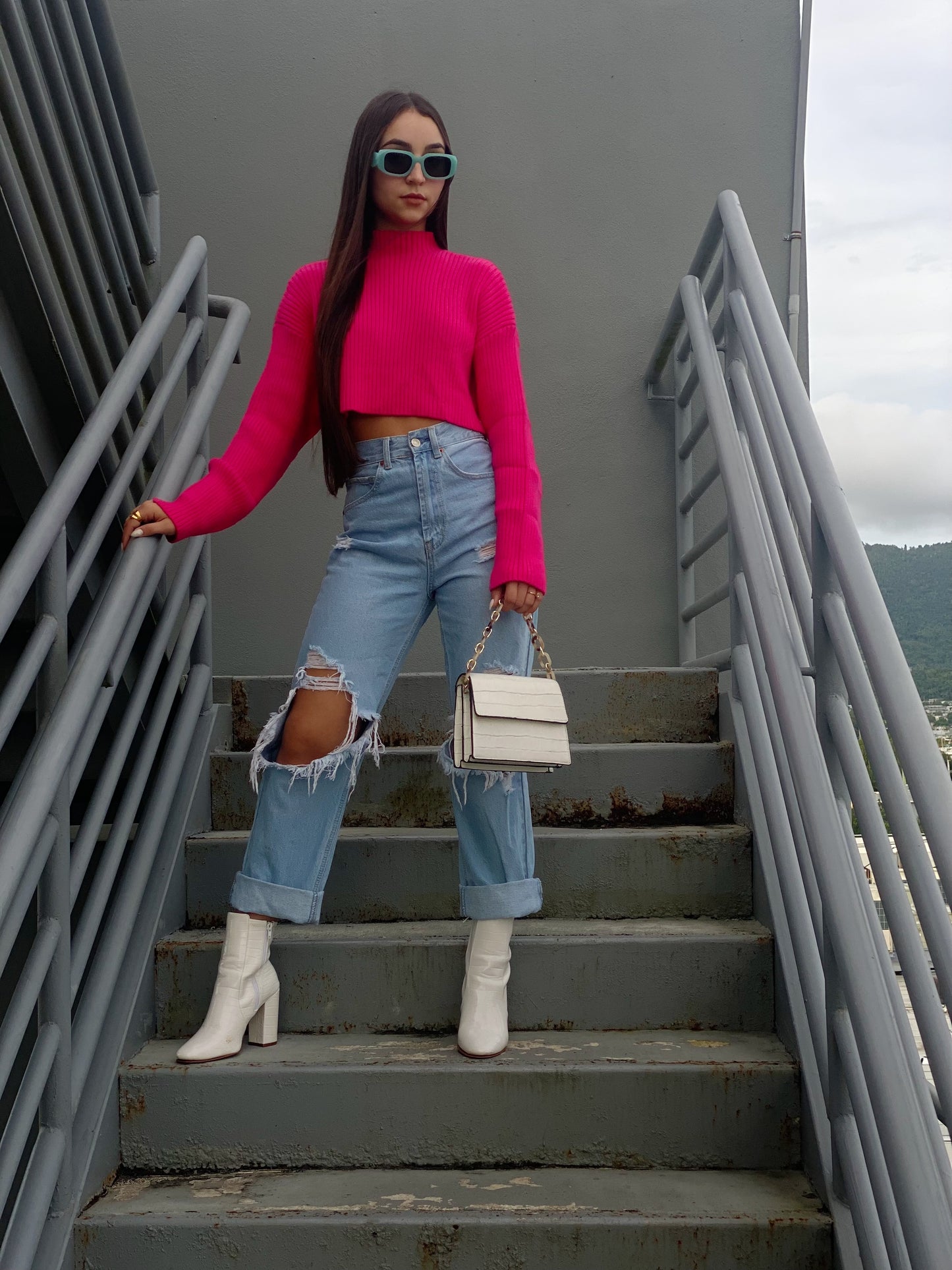 Karina sweatshirt (fucshia)