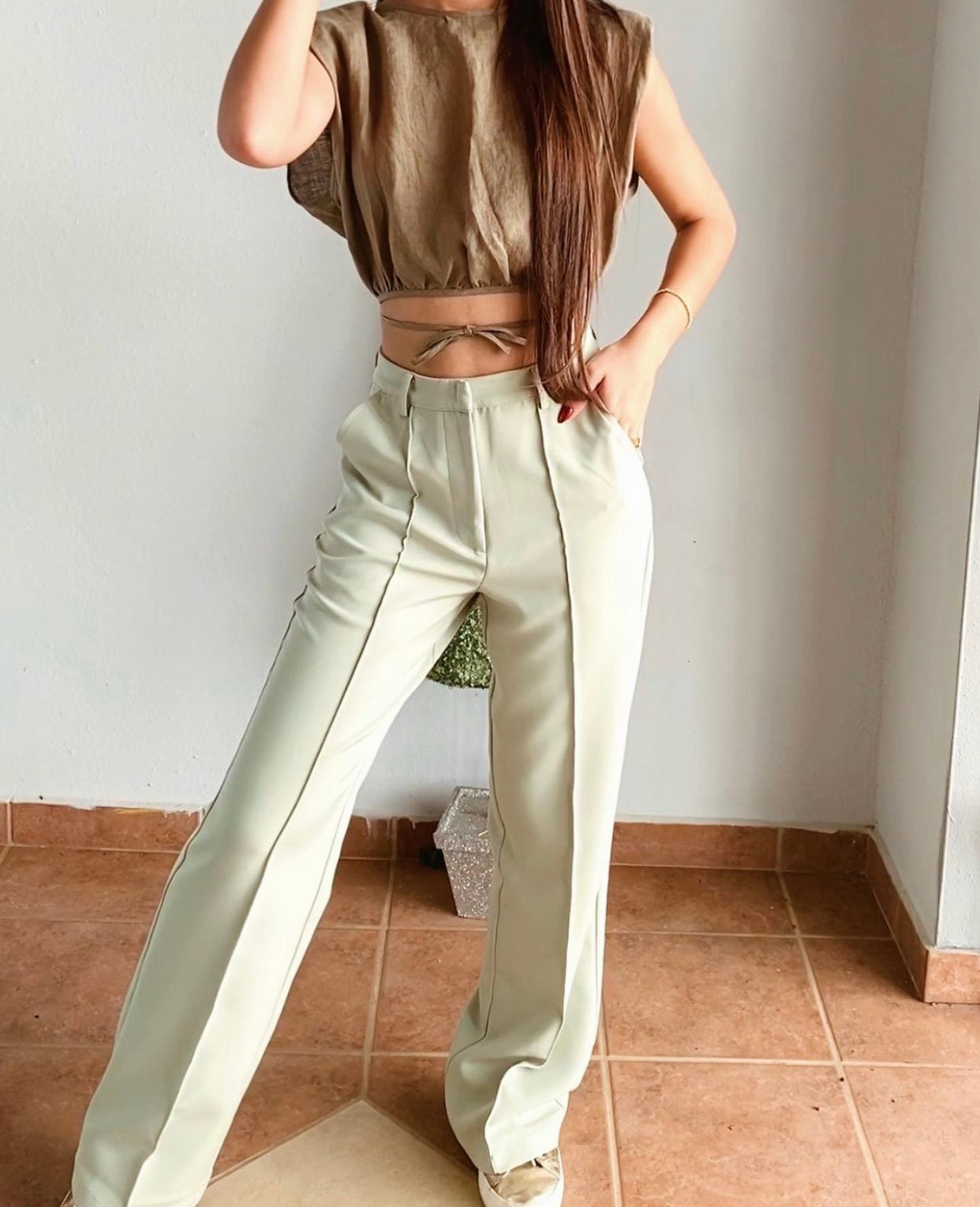 Mint loop pants