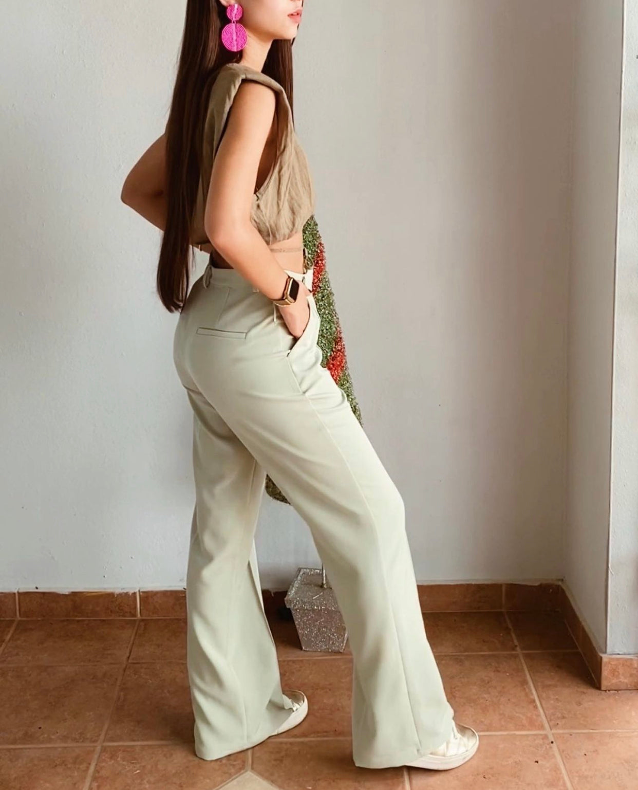 Mint loop pants